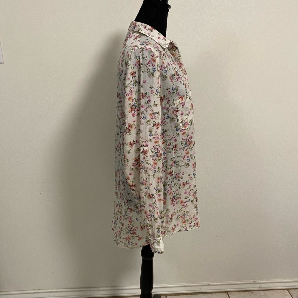 Promod Button up Floral print Shirt Size Medium - Picture 4 of 17
